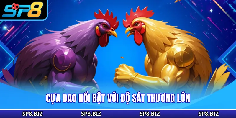 Cựa dao nổi bật với độ sát thương lớn