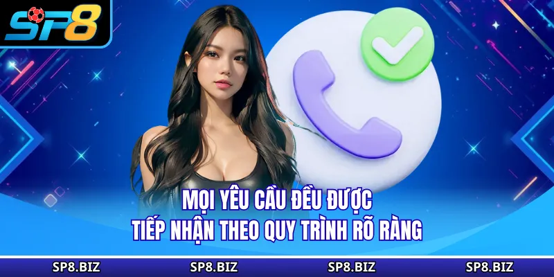 Mọi yêu cầu đều được tiếp nhận theo quy trình rõ ràng