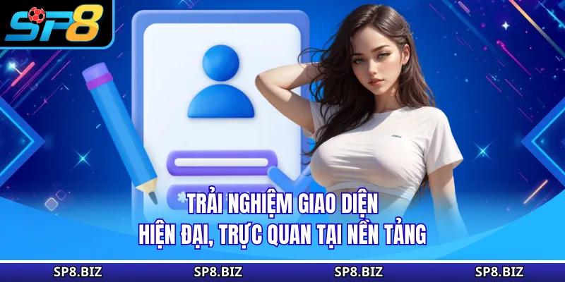 Trải nghiệm giao diện hiện đại, trực quan tại nền tảng